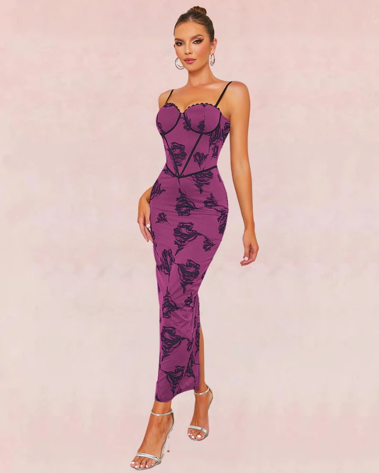 Astral Bandage Maxi Dress - Purple | Slay Eclectic