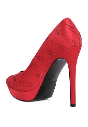 BALLARD Monogram Satin Stiletto Pumps | Slay Eclectic