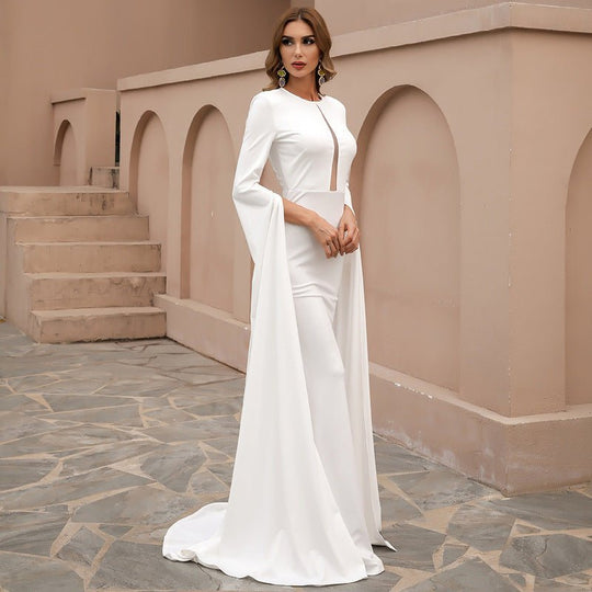 Bellflower Bodycon Maxi Dress - White - Slay Eclectic