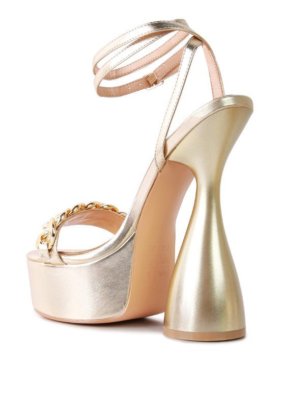 BIG BASH METALLIC HIGH PLATFORM CHUNKY SANDALS | Slay Eclectic