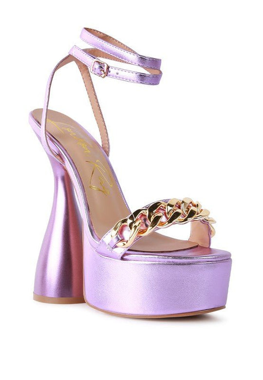 BIG BASH METALLIC HIGH PLATFORM CHUNKY SANDALS | Slay Eclectic