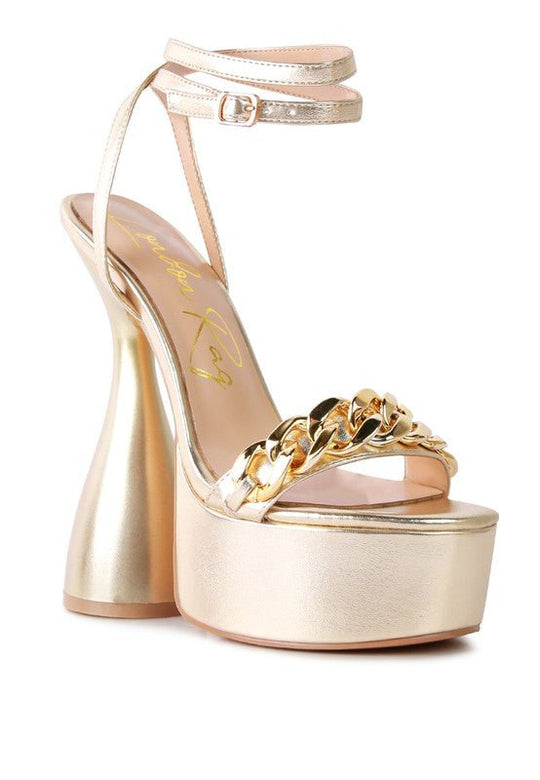 BIG BASH METALLIC HIGH PLATFORM CHUNKY SANDALS | Slay Eclectic