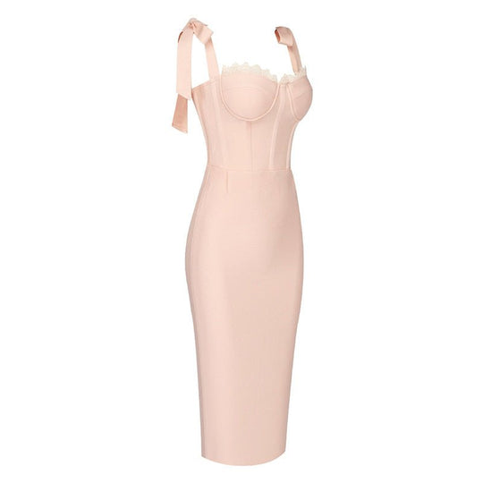 Bonita Bandage Midi Dress - Pink - Slay Eclectic