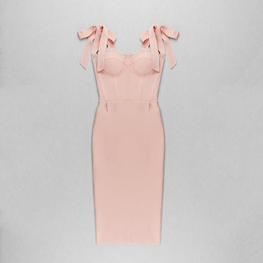 Bonita Bandage Midi Dress - Pink | Slay Eclectic