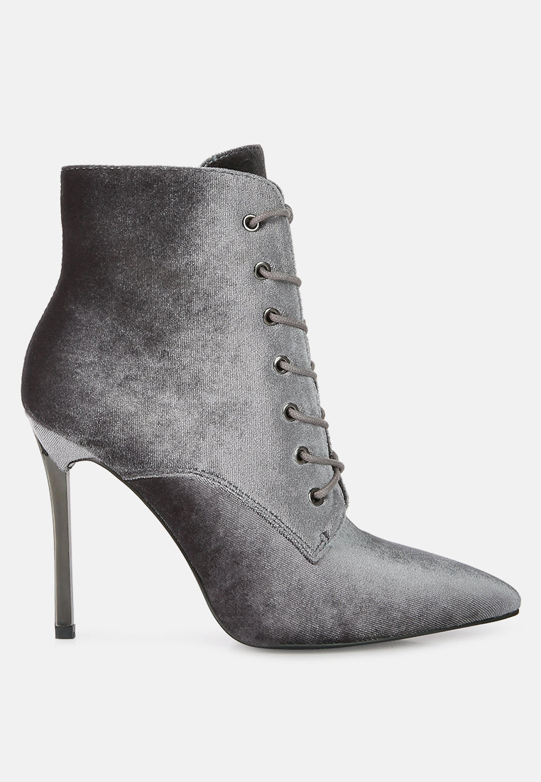 Bornsta Velvet High Heeled Velvet Boots-7
