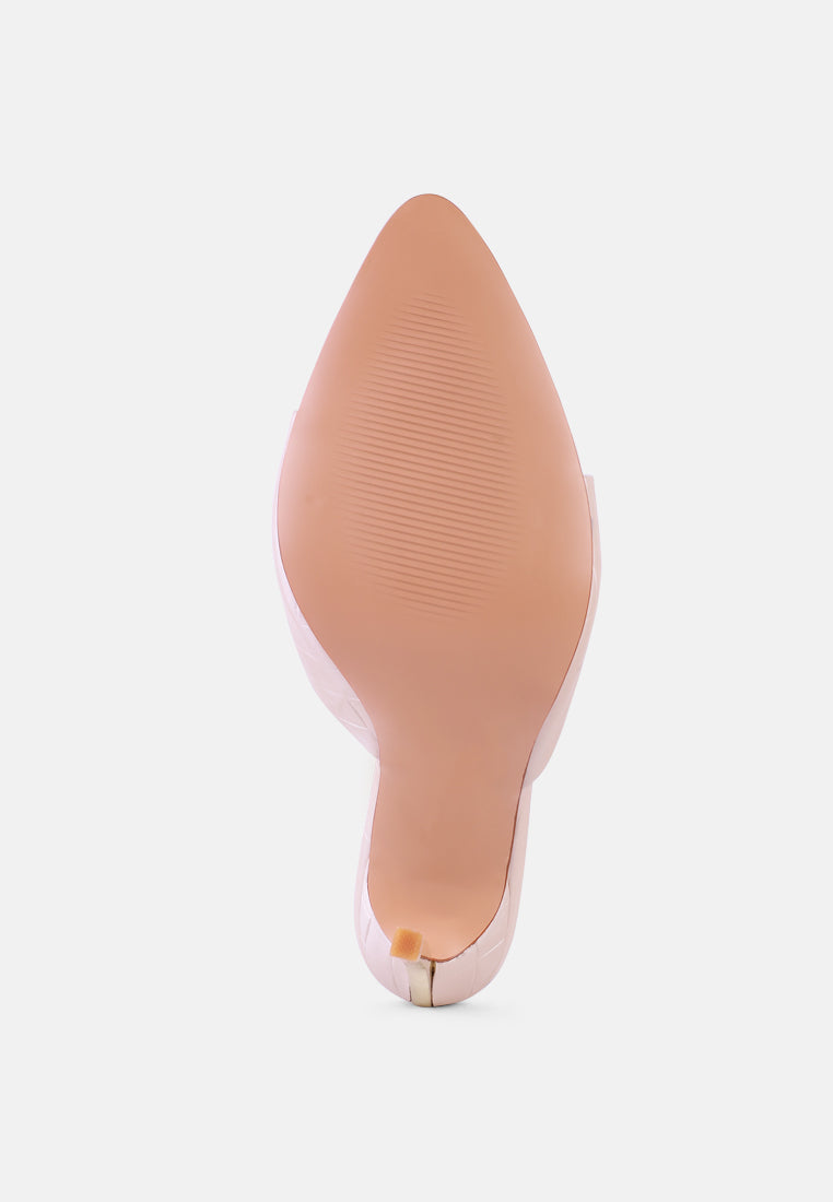 Bottoms Up Strappy Slip On Stiletto Heels-4