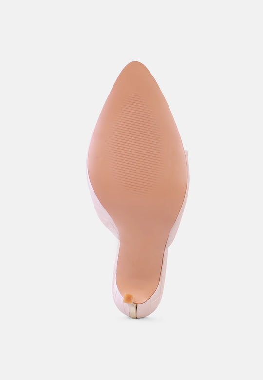 Bottoms Up Strappy Slip On Stiletto Heels-4