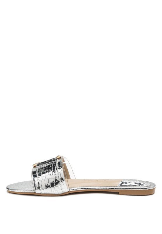 BRILLO JEWEL CROC FLATS - Slay Eclectic