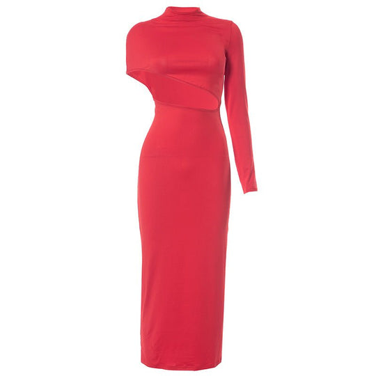 Cascade Bandage Midi Dress - Red - Slay Eclectic