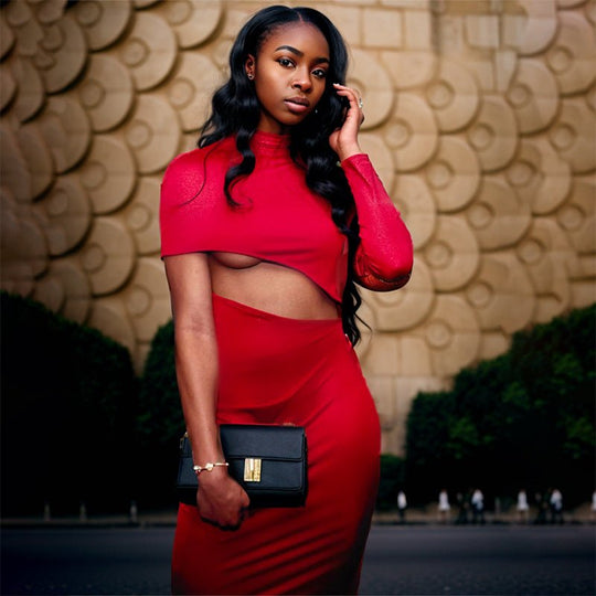 Cascade Bandage Midi Dress - Red - Slay Eclectic