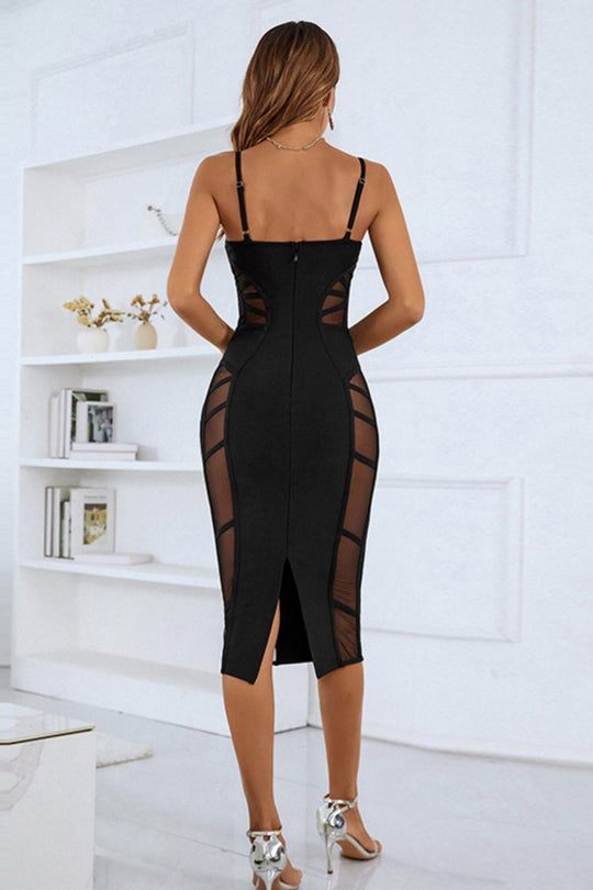 Celestial Bandage Midi Dress - Black | Slay Eclectic