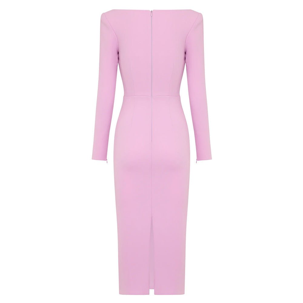 Celestina Bandage Midi Dress - Pink | Slay Eclectic