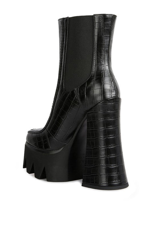 Chelsea Heights High Heel Platform Boots | Slay Eclectic