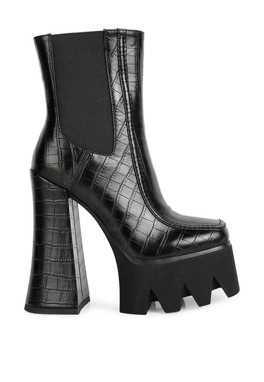 Chelsea Heights High Heel Platform Boots | Slay Eclectic