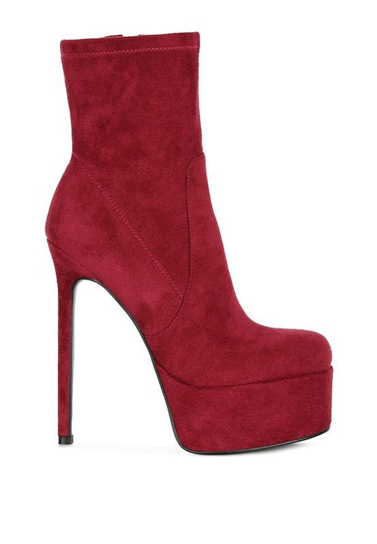 Clubbing High Heeled Microfiber Ankle Boot | Slay Eclectic