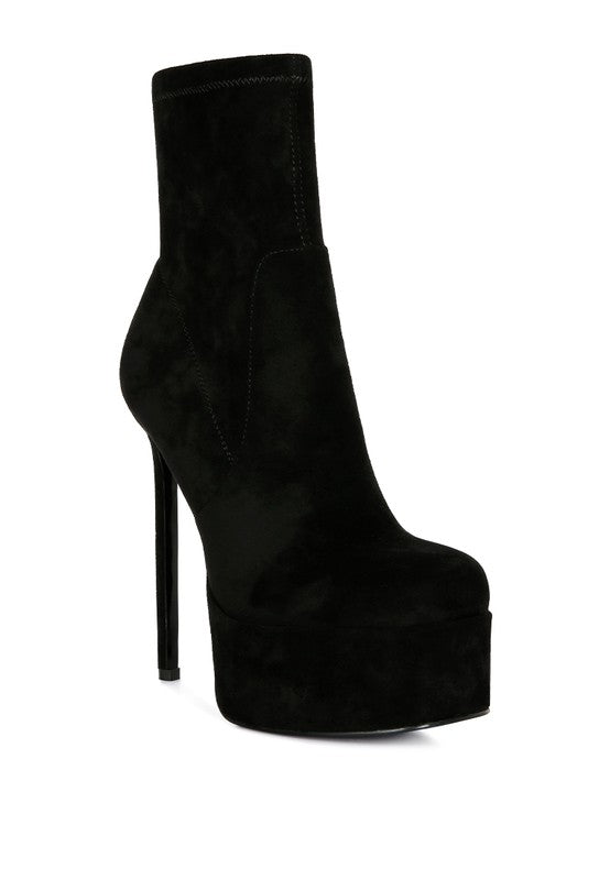 Clubbing High Heeled Microfiber Ankle Boot | Slay Eclectic