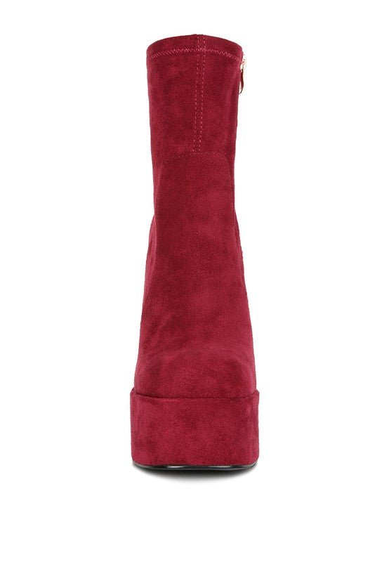 Clubbing High Heeled Microfiber Ankle Boot | Slay Eclectic