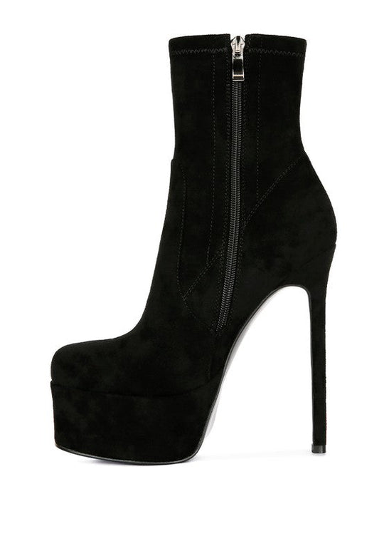 Clubbing High Heeled Microfiber Ankle Boot | Slay Eclectic