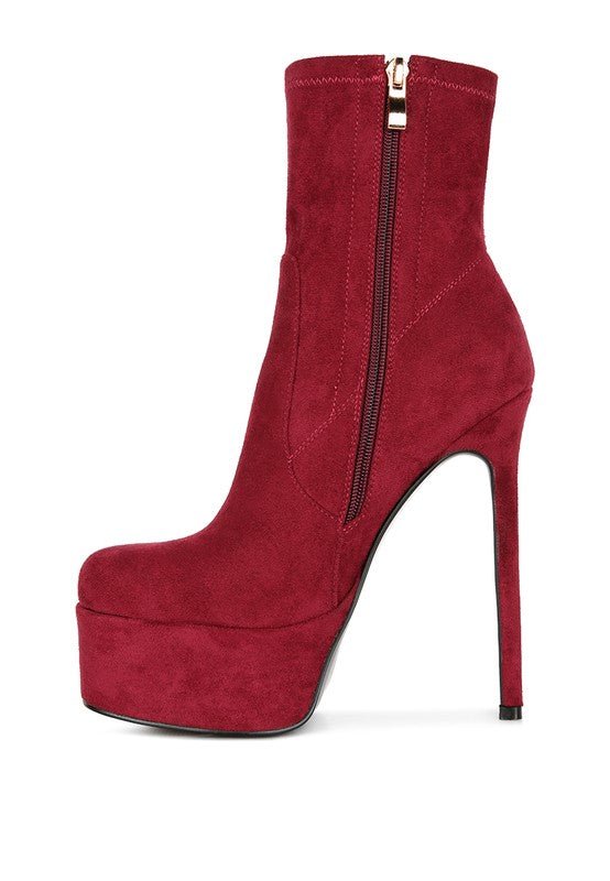 Clubbing High Heeled Microfiber Ankle Boot - Slay Eclectic