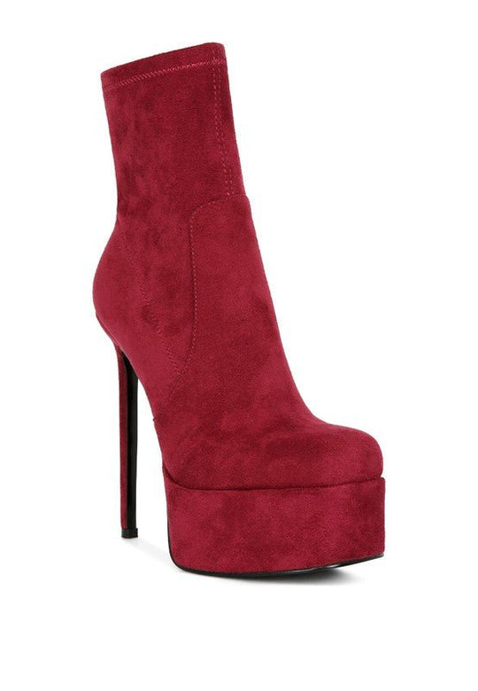 Clubbing High Heeled Microfiber Ankle Boot | Slay Eclectic