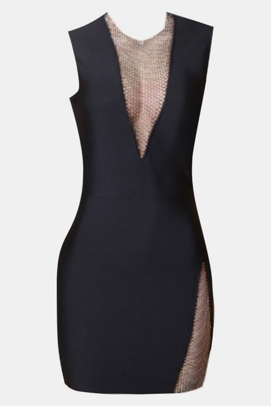 Cocktail Bodycon Mini Dress - Black | Slay Eclectic