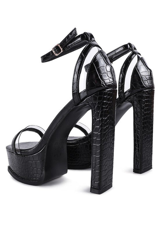 Croc Cuff Cutlass High Heel Sandals | Slay Eclectic