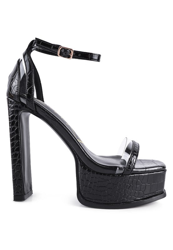 Croc Cuff Cutlass High Heel Sandals | Slay Eclectic