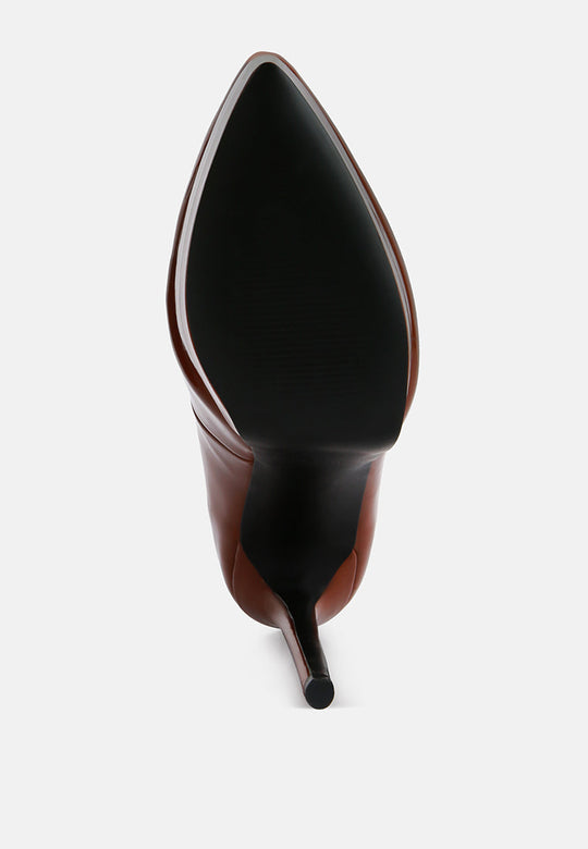 Cuddles Patent Faux Leather Platform Stiletto Pumps-4