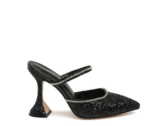 Dazzling Glitter Heel Spool Sandals | Slay Eclectic