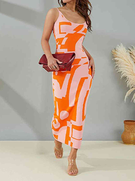 Dazzora Backless Maxi Dress - Orange | Slay Eclectic