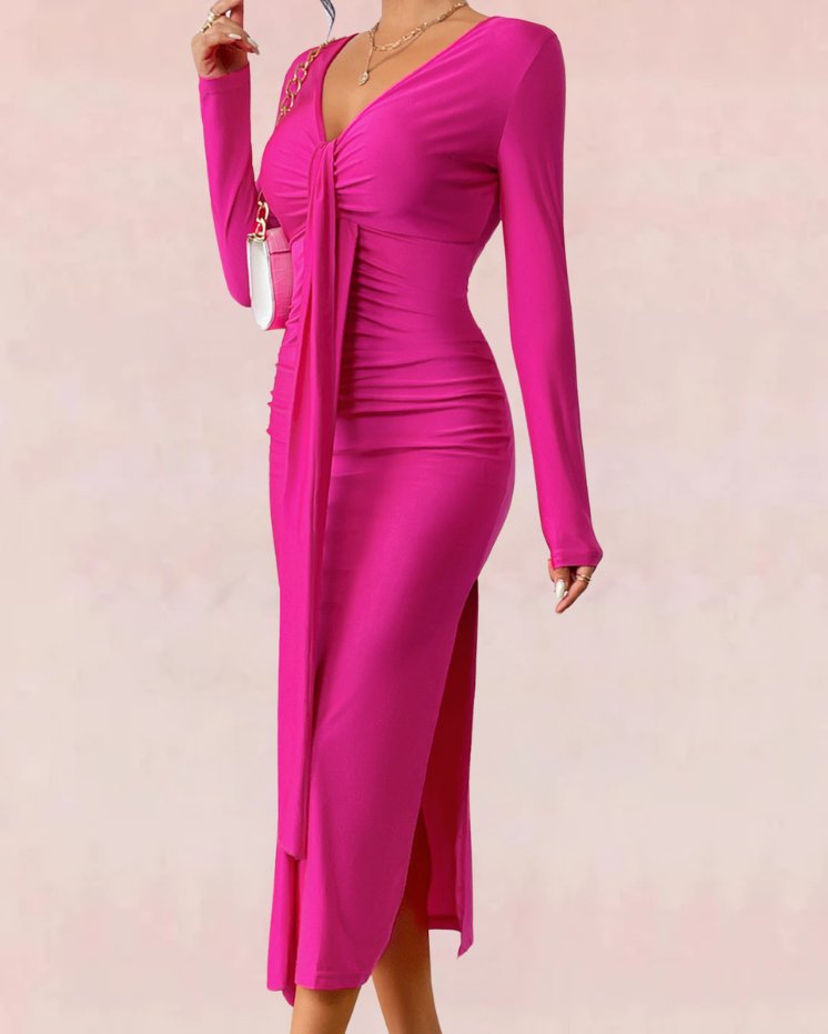 Dune Spaghetti Bandage Maxi Dress - Pink | Slay Eclectic