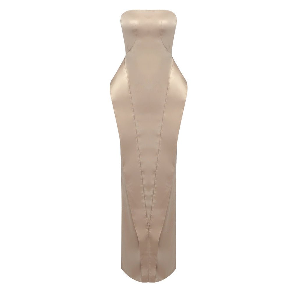 Enchanté Bandage Maxi Dress - Beige | Slay Eclectic