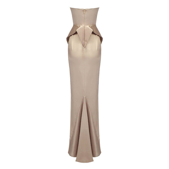 Enchanté Bandage Maxi Dress - Beige | Slay Eclectic