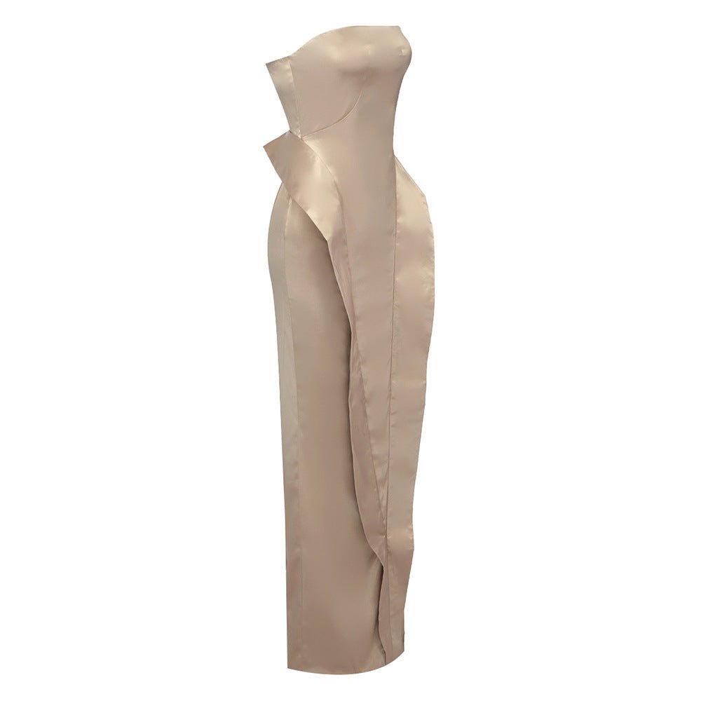 Enchanté Bandage Maxi Dress - Beige | Slay Eclectic