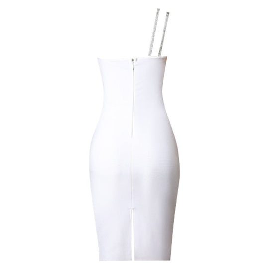 Entwined Bandage Midi Dress - White | Slay Eclectic