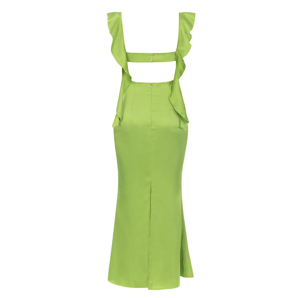 Envy Spaghetti Bandage Maxi Dress - Green | Slay Eclectic