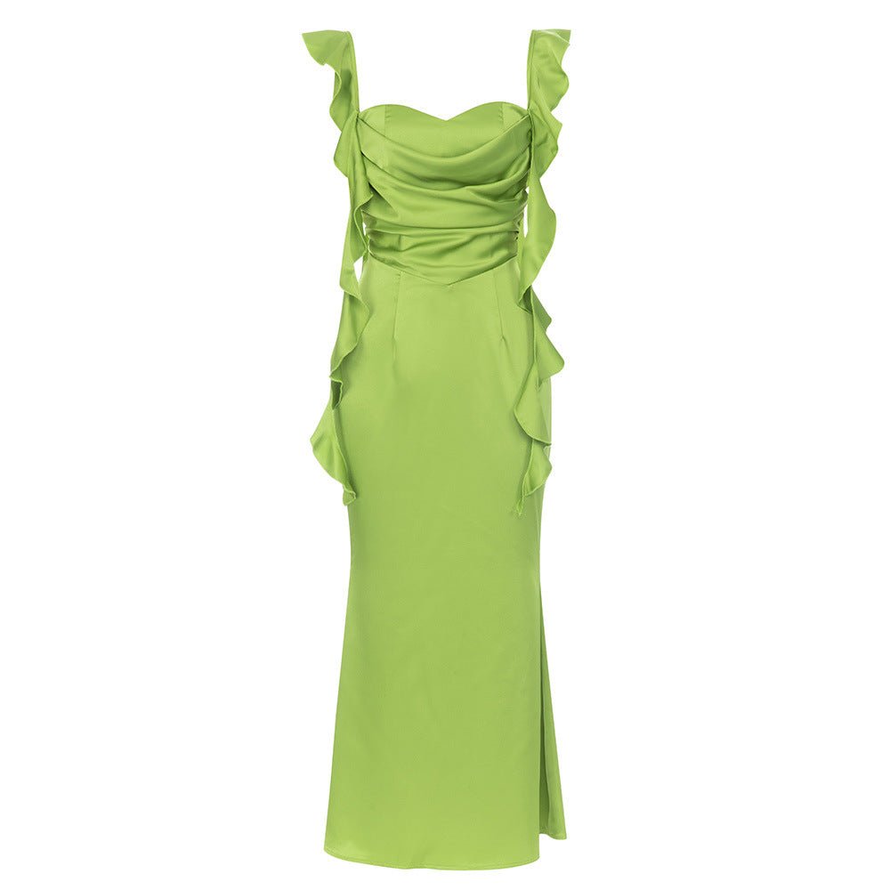 Envy Spaghetti Bandage Maxi Dress - Green | Slay Eclectic