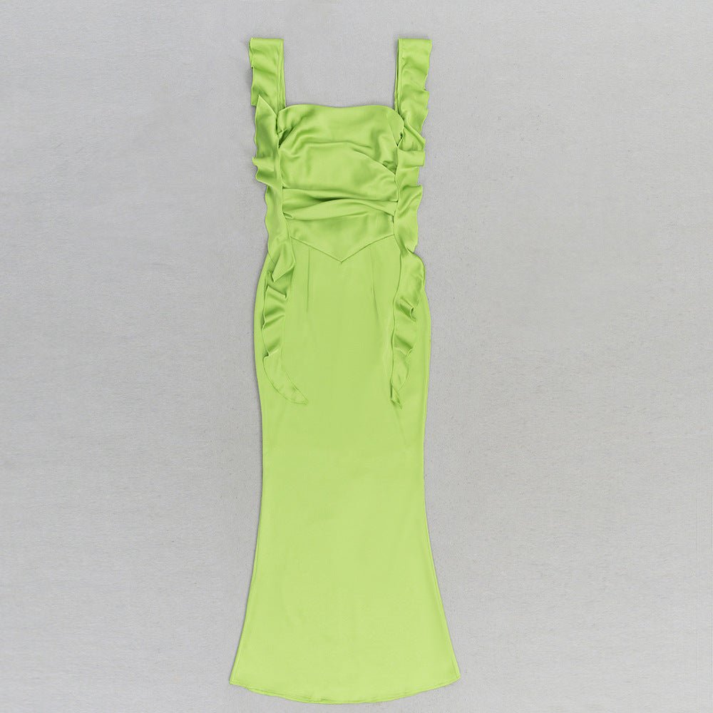 Envy Spaghetti Bandage Maxi Dress - Green | Slay Eclectic