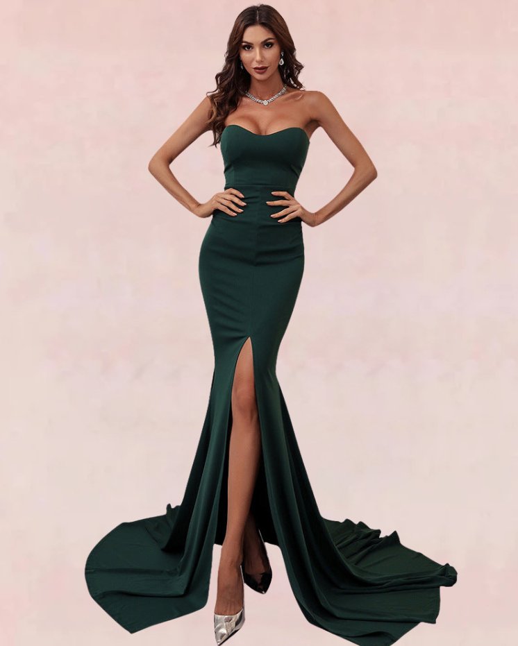 ête Finery Bodycon Maxi Dress - Green | Slay Eclectic