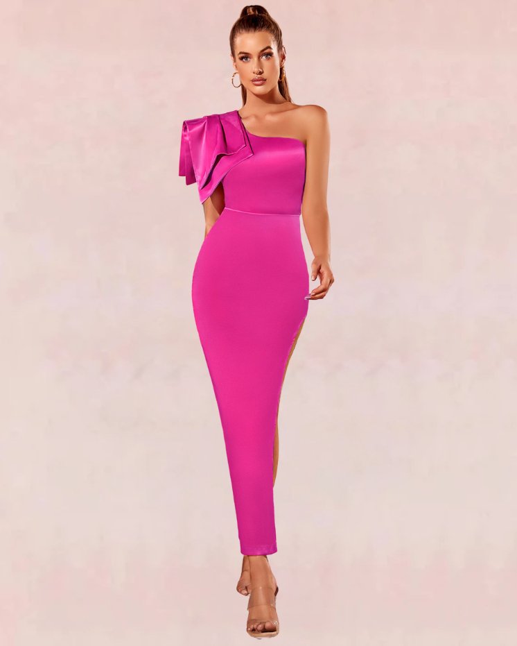 Flamboyant Bodycon Maxi Dress - Pink | Slay Eclectic