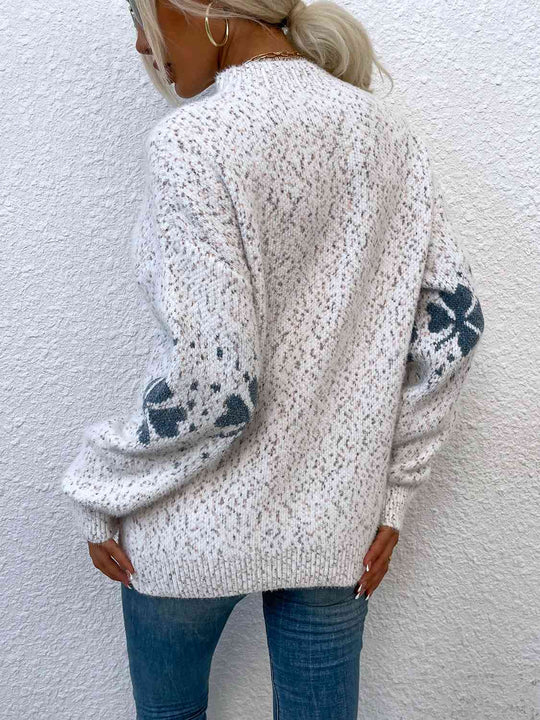 Four Leaf Clover Mock Neck Sweater | Slay Eclectic