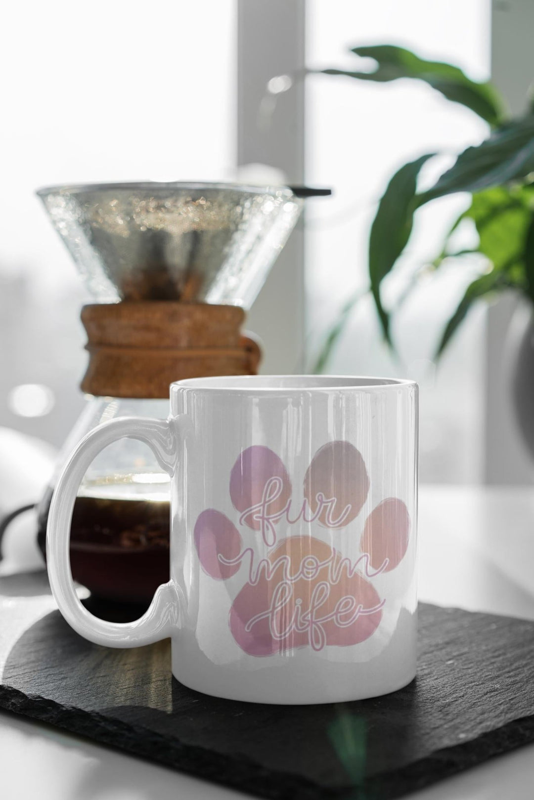 Fur Mama's Joy Mug – Adorable Glossy Cup for Dog Enthusiasts, Ideal Gift for Pet Moms - Slay Eclectic