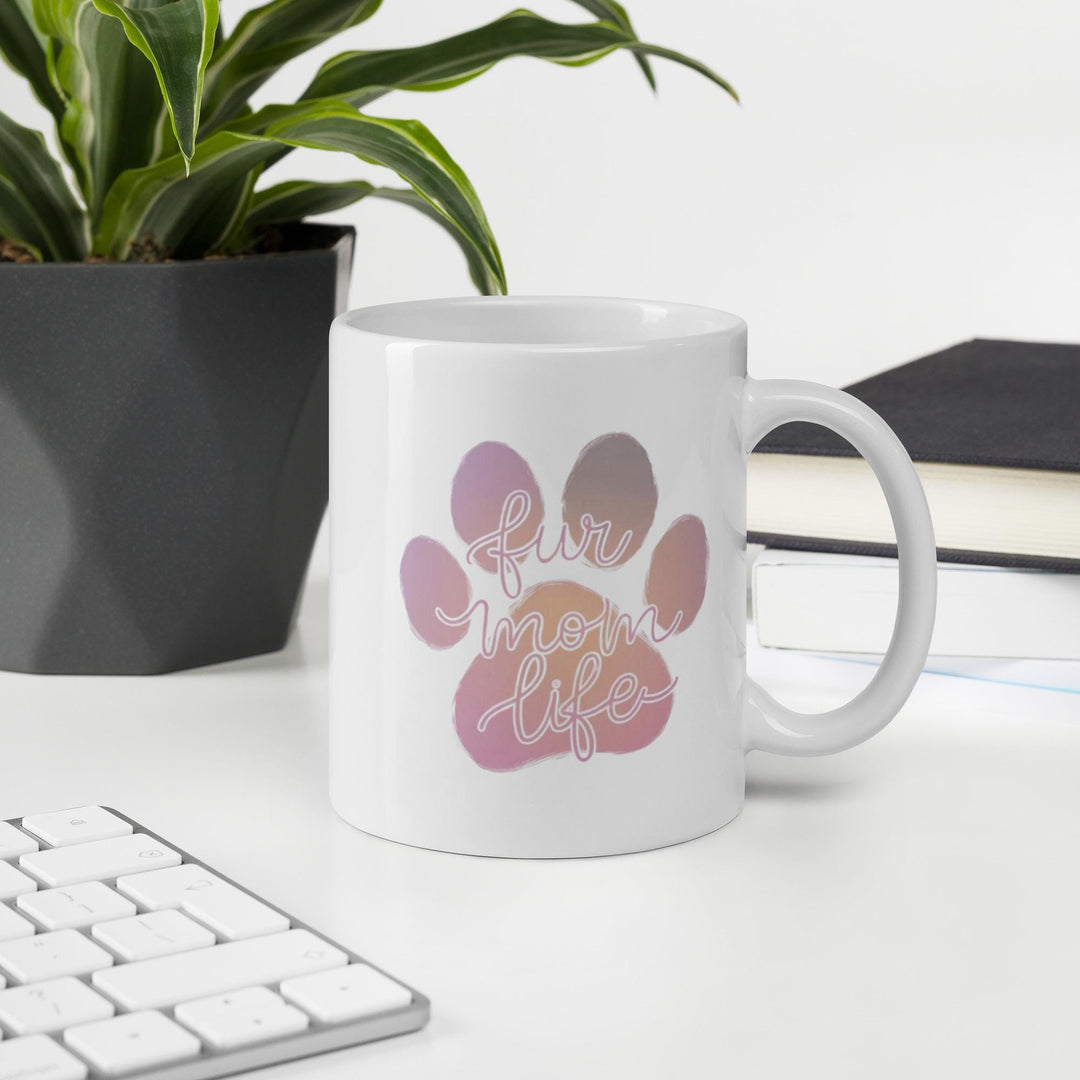 Fur Mama's Joy Mug – Adorable Glossy Cup for Dog Enthusiasts, Ideal Gift for Pet Moms - Slay Eclectic