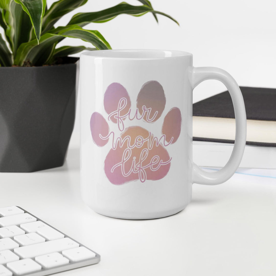 Fur Mama's Joy Mug – Adorable Glossy Cup for Dog Enthusiasts, Ideal Gift for Pet Moms - Slay Eclectic