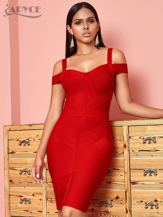 Garnet Bandage Midi Dress - Red | Slay Eclectic