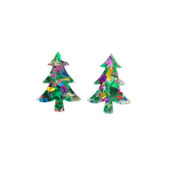 Glittering Holiday Tree Studs - Festive Sparkle | Slay Eclectic