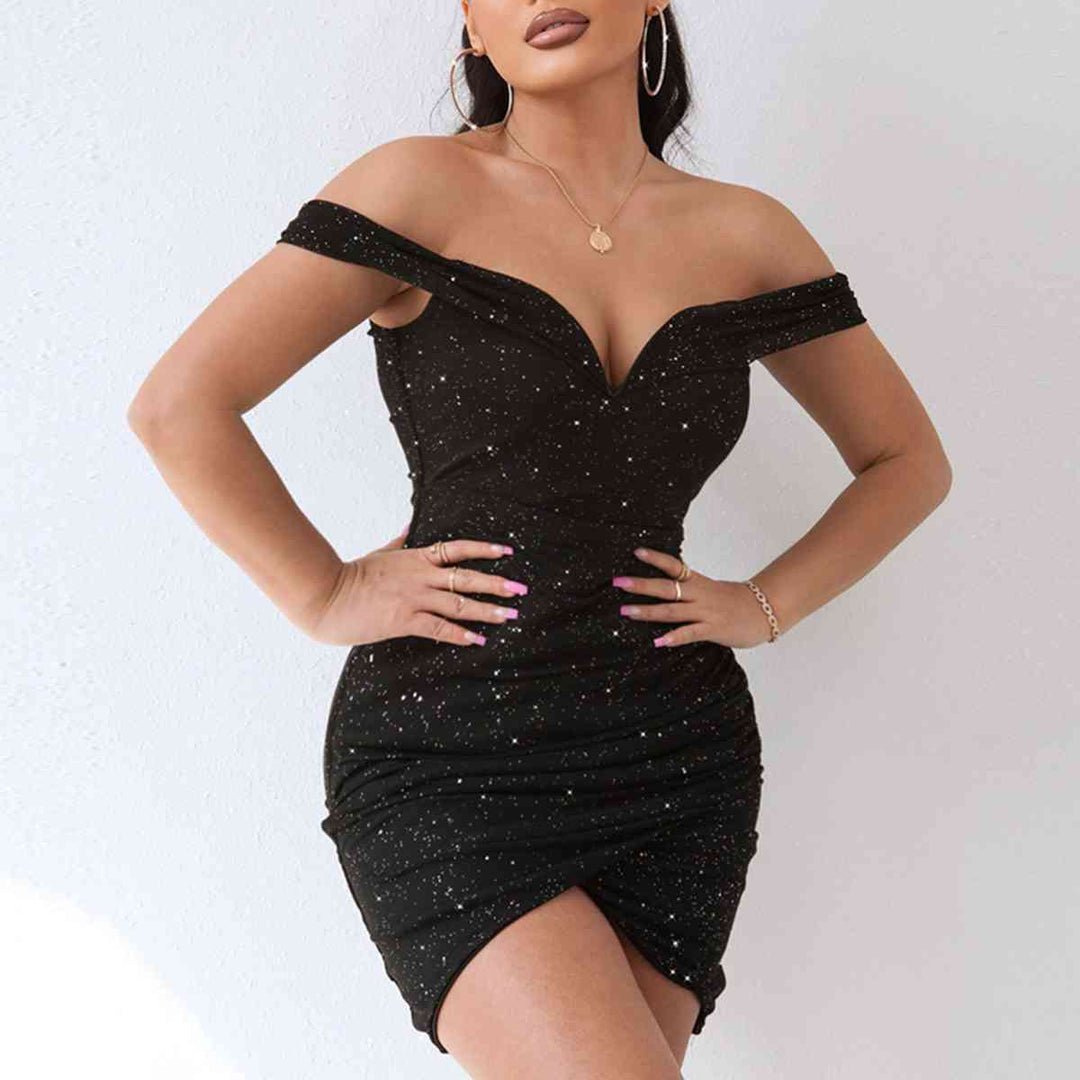 Glitz Bodycon Mini Dress - Black | Slay Eclectic