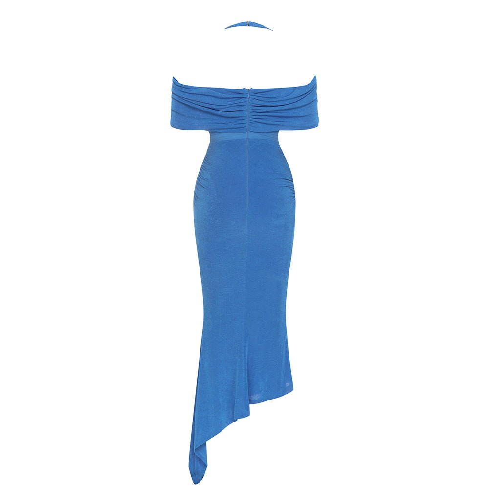 Goddess Bodycon Midi Dress - Blue | Slay Eclectic