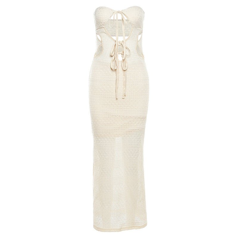 Graceful Bandage Maxi Dress - White | Slay Eclectic