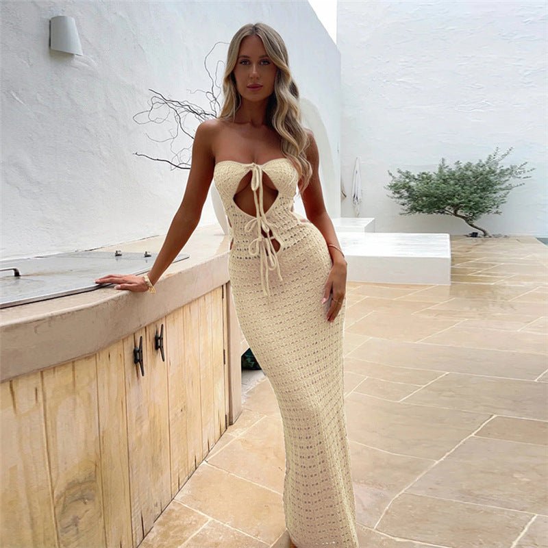 Graceful Bandage Maxi Dress - White | Slay Eclectic